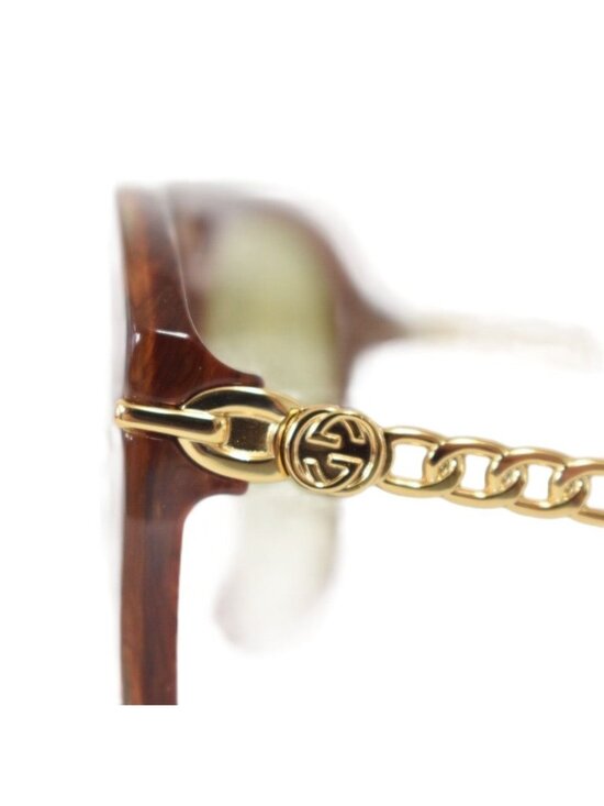 Gucci 100 Pieces Limited Sunglasses Eyewear Square Frame Interlocking Brown main image 3